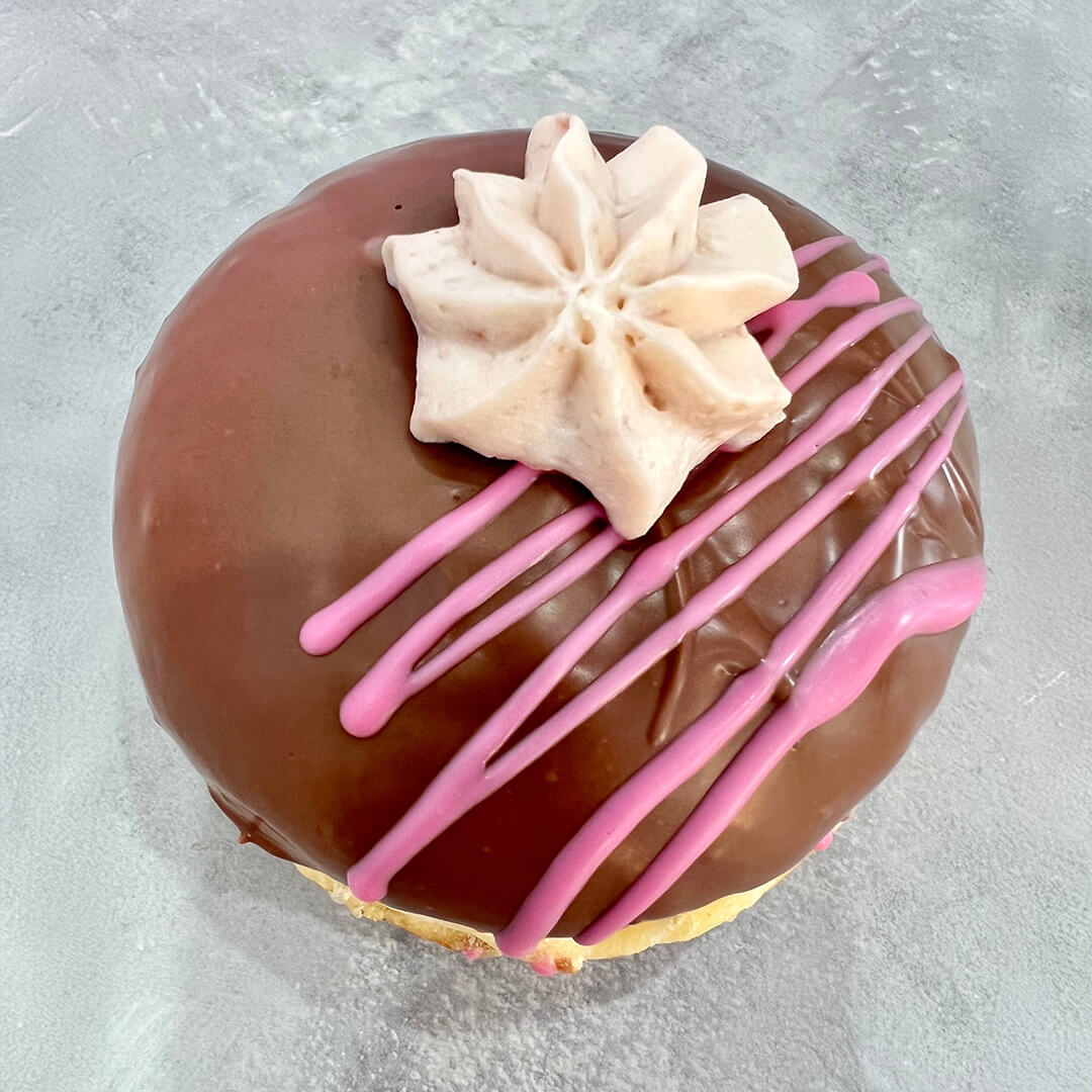 Doughnut-World-Adelaide-Chocolate-Strawberry-Cheesecake-Doughnut