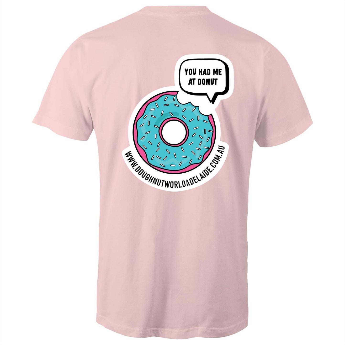 Doughnut World Logo front and back - Mens T-Shirt