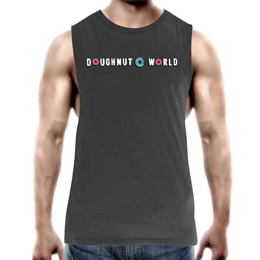 Doughnut World Logo - Mens Tank Top Tee