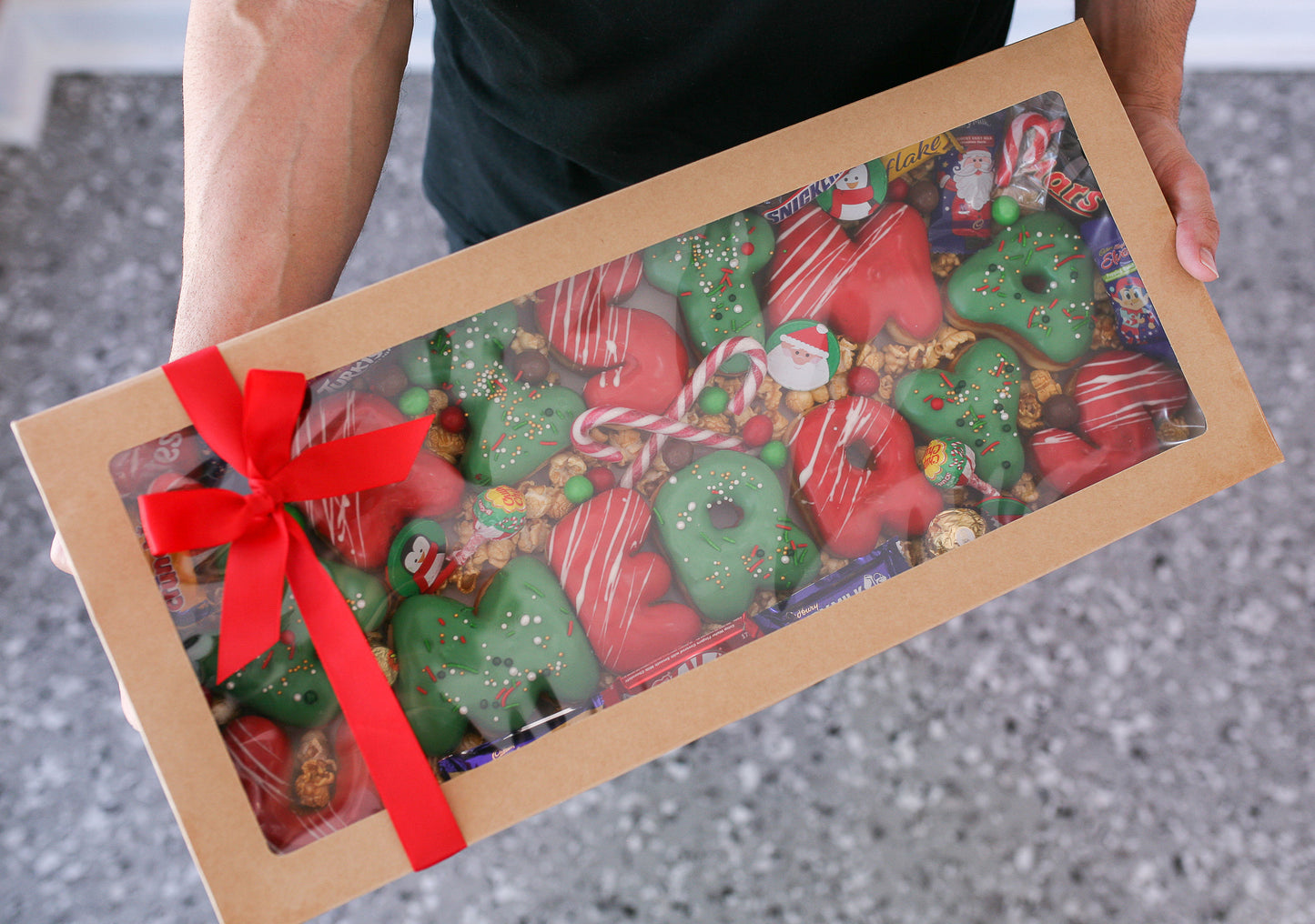 'Merry Christmas' Doughnut Letters